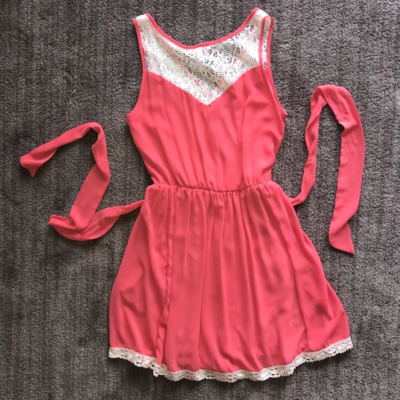 Margo & Sebastian Coral Midi Dress - Picture 2 of 8